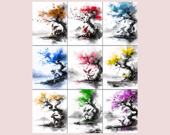 Anime Art bundle, Anime Poster, High Quality, Printable Wall Art, Bedroom Wall Art, Digital, Japanese Home Decor. Perfect Gift