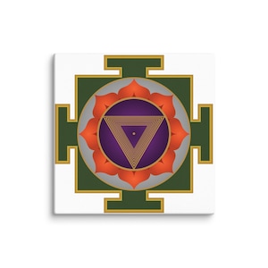 Tripur Bhairavi: Yantra Invocation (Canvas Print)