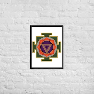 Tripur Bhairavi: Yantra Invocation (Framed Poster)