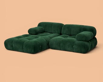 Vintage Mario Bellini Camaleonda Modular Velvet Sofa