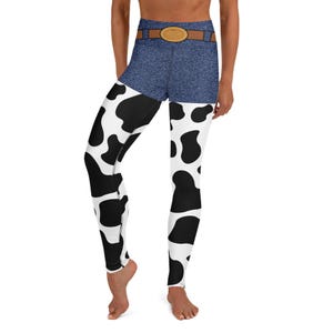 Damen Disney Leggings Toy Story Jessie Cowgirl Hoch taillierte Yoga-Hose Disney Kostüm Activewear XS - XL