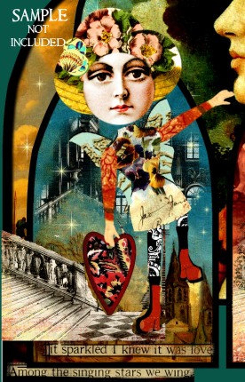 Paper Dolls With Backgrounds Digital Collage Print Sheet No222 Etsy