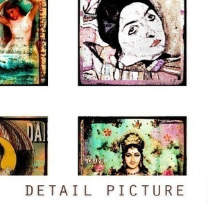 Diverse Images 1x1 inch Digital Collage Print Sheet no177 image 2