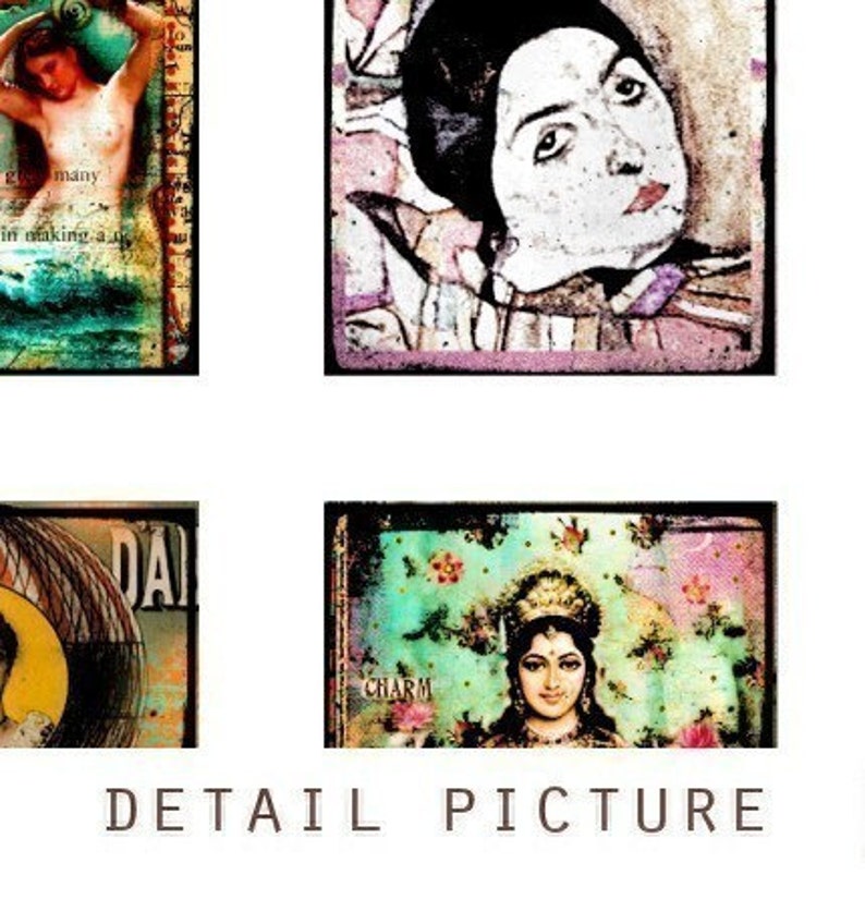 Diverse Images 1x1 inch Digital Collage Print Sheet no177 image 2