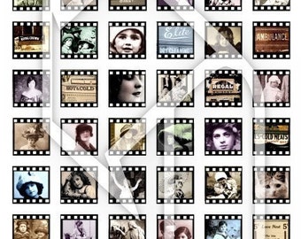 Filmstrip Digital Collage Print Sheet no77