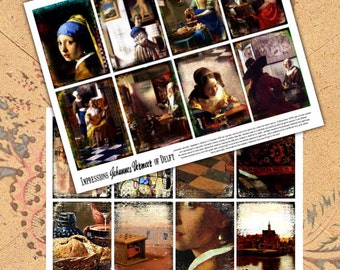 Vermeer Impressions Digital Collage Print Sheets no243