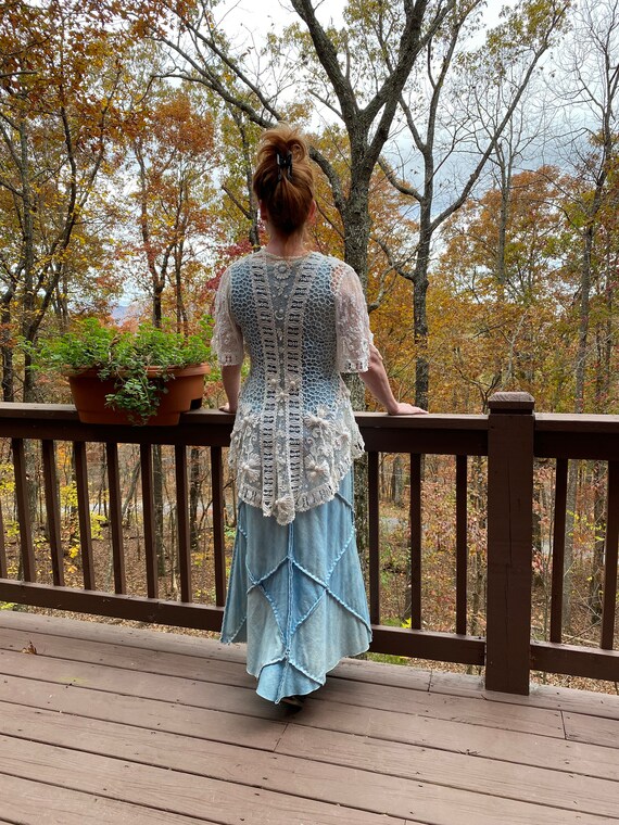 Edwardian Schiffli Lace ‘Irish Crochet’ Wedding Co