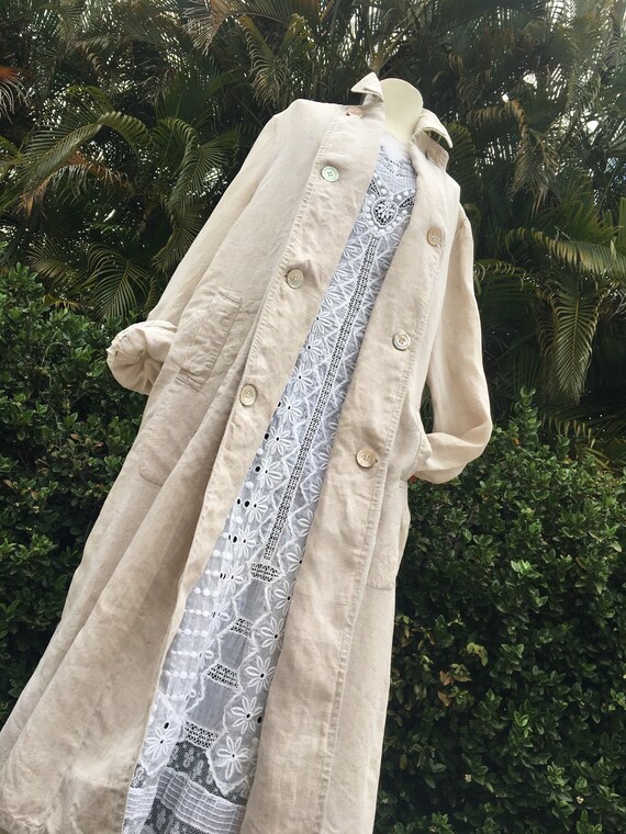 Unisex Brokaw Bros New York Edwardian duster coat,