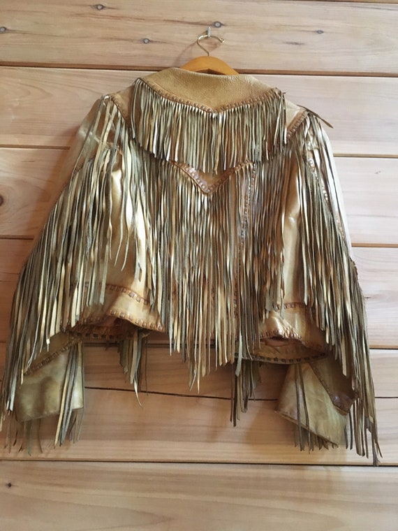 The Leather Ranch 1970’s leather fringe jacket- wh