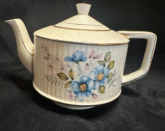 Vintage Sadler Floral Teapot made in Staffordshire England