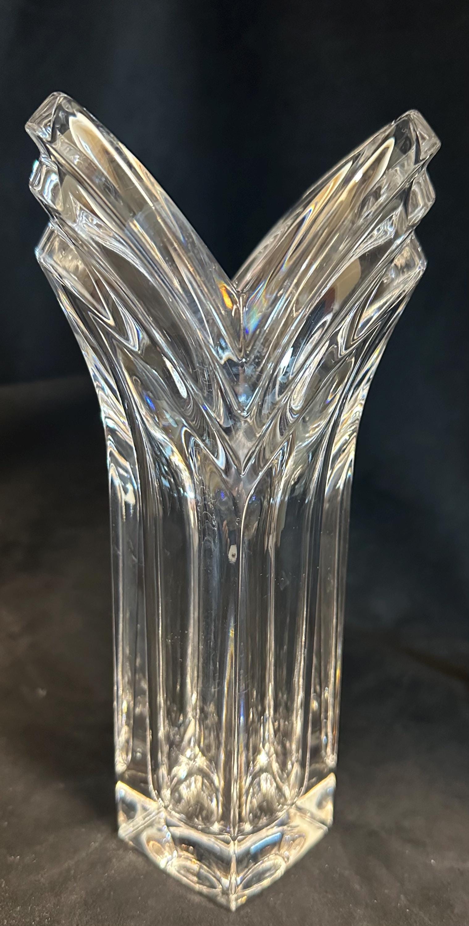 Mikasa Crystal Vase - Etsy
