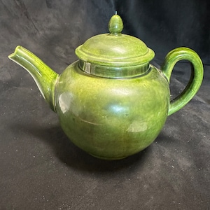 Olive Green Teapot