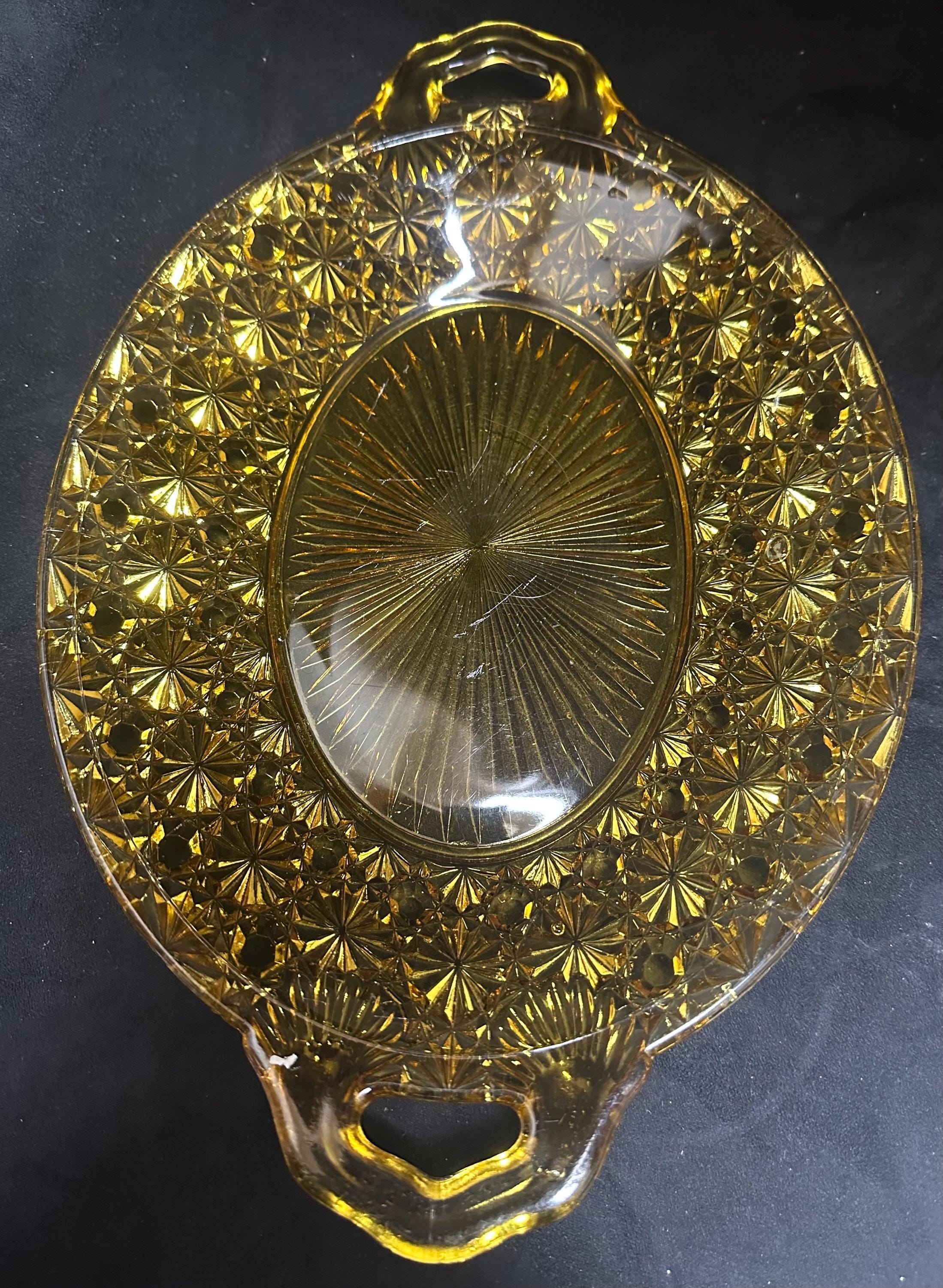 Yellow Daisy and Button Glass - Etsy