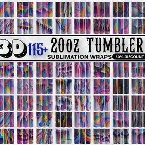 115 Rainbow Dripping Paint Tumbler, 20oz Dripping Tumbler Png, 3D Sublimation Tumbler Design, Dripping Paint Tumbler, Rainbow Tumbler Wrap