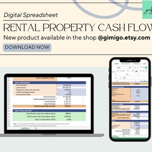 Rental Property Management Template | Landlord Income & Expense Tracker | Real Estate Bookkeeping Spreadsheet for Excel | Google Sheets