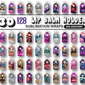 120 Gamer Chapstick Wrap, Gamer png, 3D Gamer Designs, Video Game Sublimation, Video Gaming Chap holder Wrap, Gaming skinny lip balm holder
