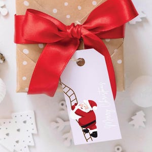Merry Christmas Gift Tag Printable, Holiday Party Favor Tag, Instant download, Printable Christmas Gift Tag, Printable Christmas Gift Tag