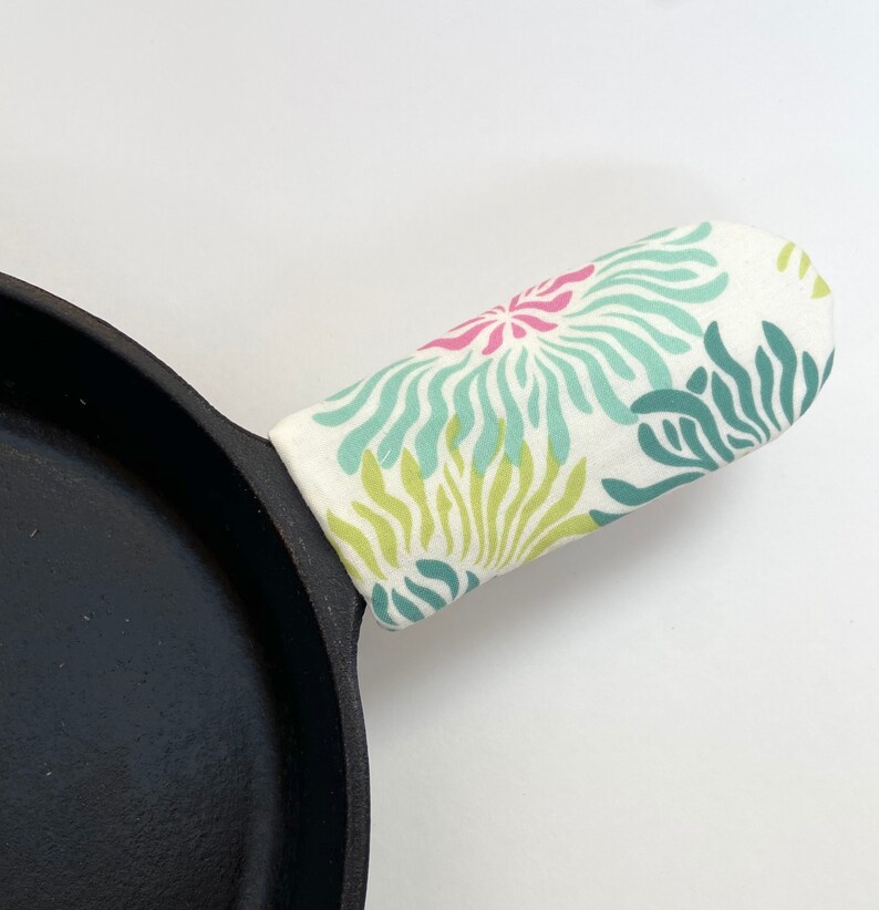 Cast Iron Skillet Pan Handle Cover Choose your fabric Etsy