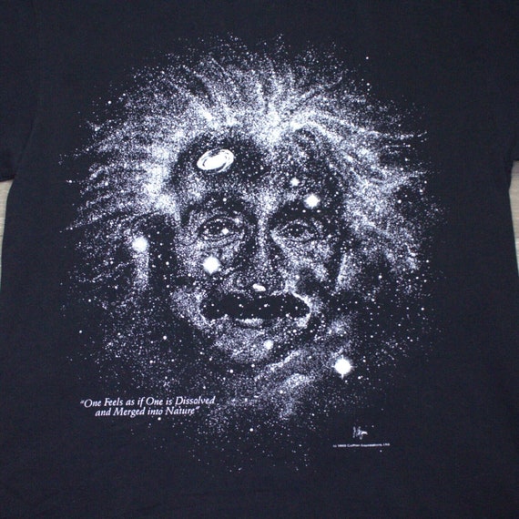 Vintage 90s Albert Einstein Glow In The Dark Galaxy 93 Shirt Vintage 90s Albert Einstein Glow In The Dark Galaxy 93 Shirt