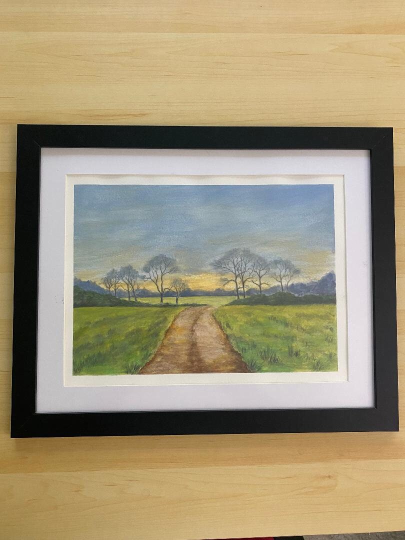 Original Water Colors Framed Painting 11X14 - Etsy
