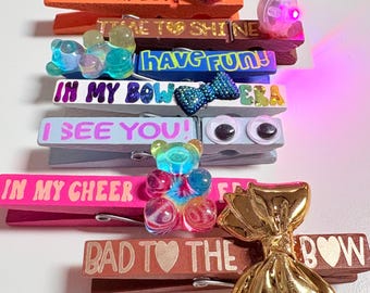 Set of 5 Fun cheer pins! Pick your own!