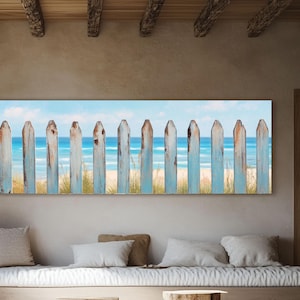 Ocean Wall Art Oil Painting Print Extra Large Wall Art Framed Canvas Landscape Painting Beach Wall Art Coastal Canvas Print