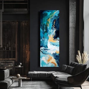Coastal Wall Art | Ocean Wall Art | Oil Painting Print | Extra Large Wall Art | Framed Canvas | Landscape Painting | Beach Wall Art