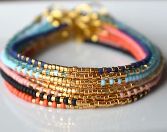 Golden Luxe Seed Bead Bracelet
