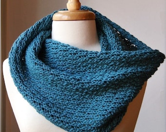Circle Scarf Knitting Pattern, Bridget Cowl / Snood, Designer Elena Rosenberg, PDF Digital Download, Infinity, Fall, Winter, Chunky Lace