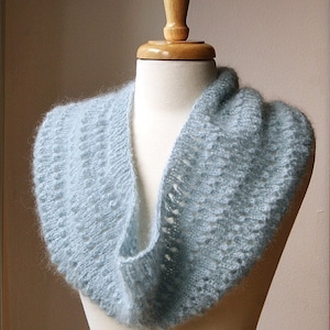 Snood Knitting Pattern Genevieve Cowl Neckwarmer Scarf Infinity Scarf PDF Electronic Delivery Hygge Winter image 3