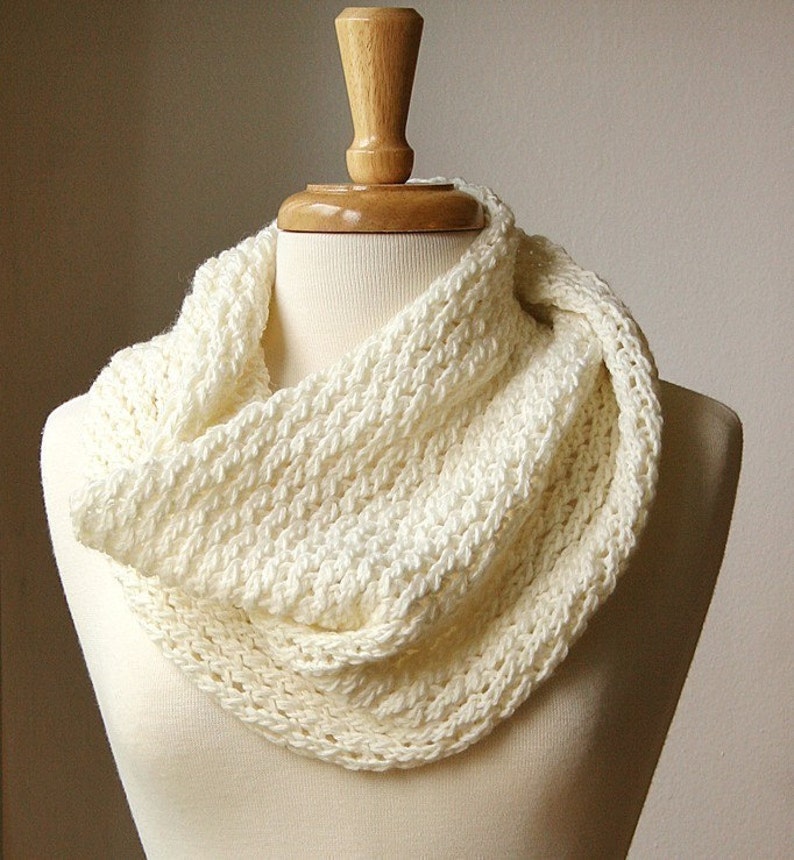 Circle Scarf Knitting Pattern Bridget Cowl / Snood Designer Etsy