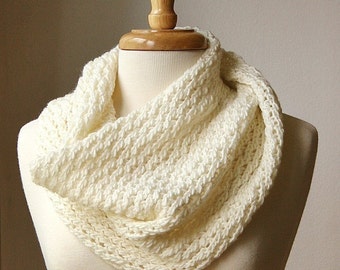 Knit Infinity Scarf Pattern: Bridget Cowl (PDF Digital Download)