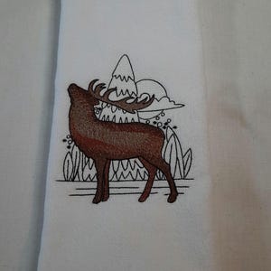 Embroidered Velour Terry Hand Towel