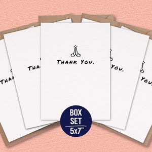 Caja con tarjetas de agradecimiento minimalistas, paquete de tarjetas de agradecimiento, tarjeta de agradecimiento para bodas, agradecimiento coreano, paquete de tarjetas de felicitación