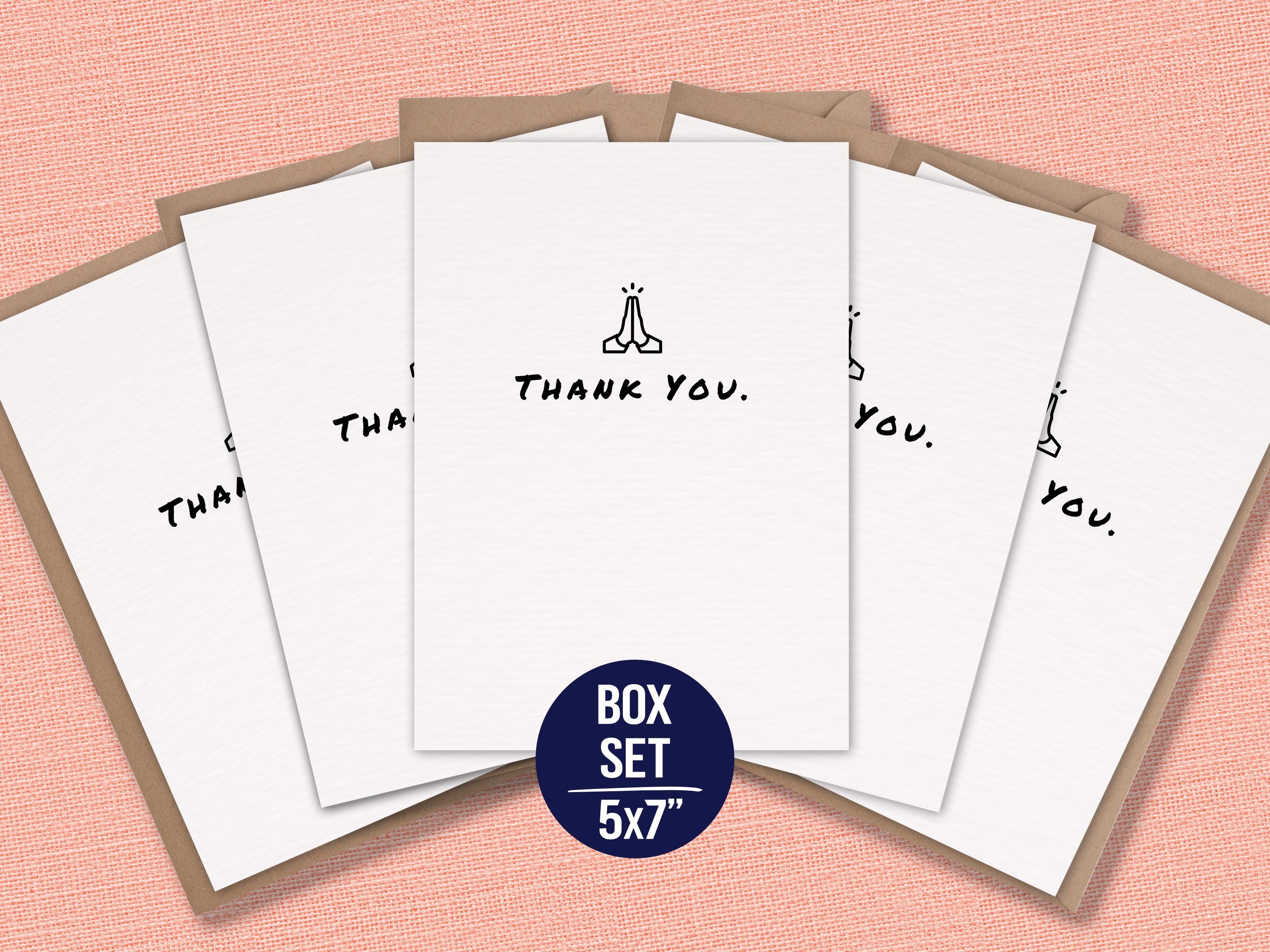 Minimal Thank You Card Box Set Bundle Thank You Cards