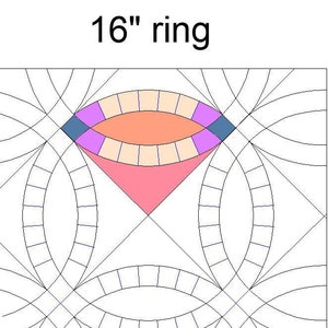 Double Wedding Ring Quilt Pattern PDF