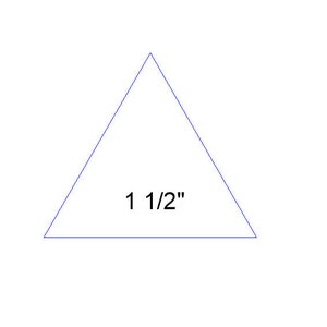 EPP templates: Equilateral triangle 1 1/2&quot;, printable PDF