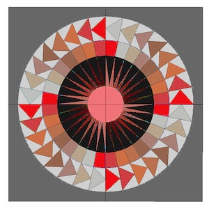 9&quot; New York Beauty Paper piecing pattern, printable PDF