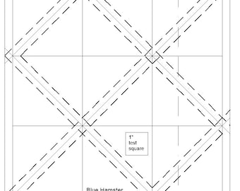 HST blocks from 10 inch squares. No waste. Foundation paper piecing pattern. Half square triangle grid. Beginner friendly.