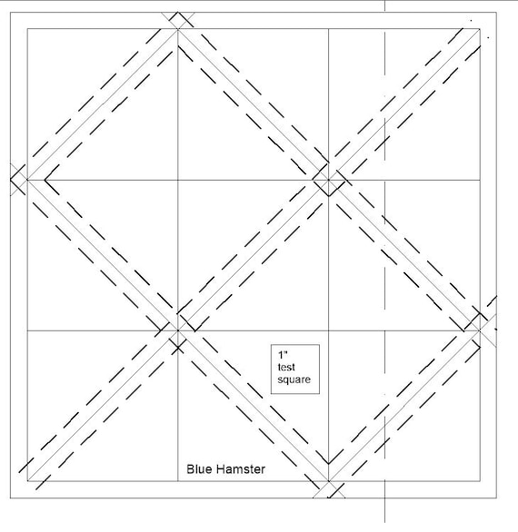 HST blocks from 10 inch squares. No waste. Foundation paper piecing pattern. Half square triangle grid. Beginner friendly.