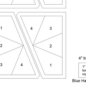 Easy Windmill Block. Four Sizes- 4