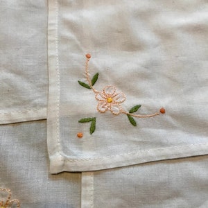 Cute little embroidered napkins. A set of four.