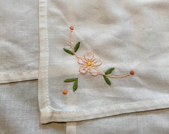 Cute little embroidered napkins. A set of four.