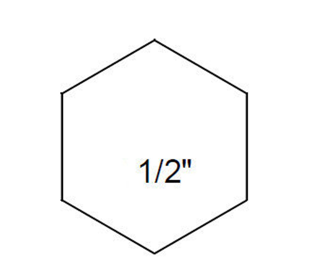 EPP 1/2" Hexagons, Printable Hexies Papers PDF, Assembled for Easy ...
