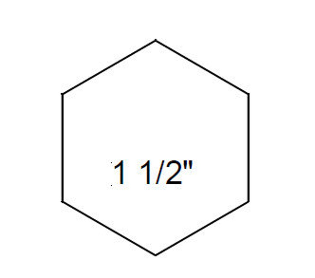 EPP 1 1/2" Hexagons, Printable Hexies Papers PDF, Assembled for Easy ...