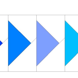 Fliegende Gänse Variation. Block 3 "x 23"