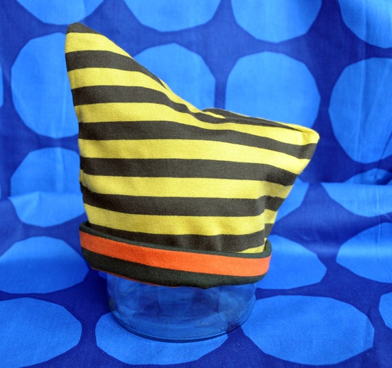 Marimekko BABY Reversible BEANIE Orange and Yellow - Etsy display picture 1