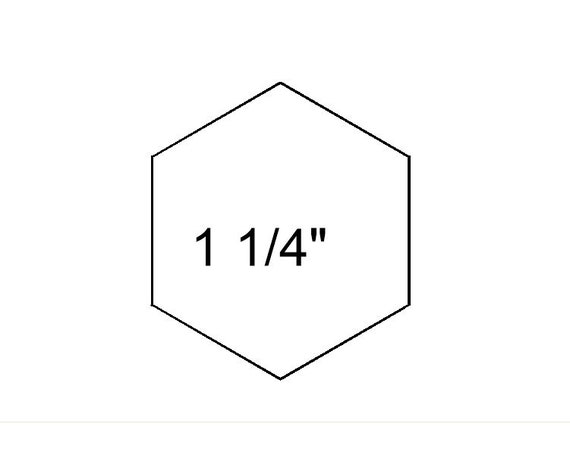 EPP 1 1/4 Hexagons Printable Hexies Papers PDF | Etsy