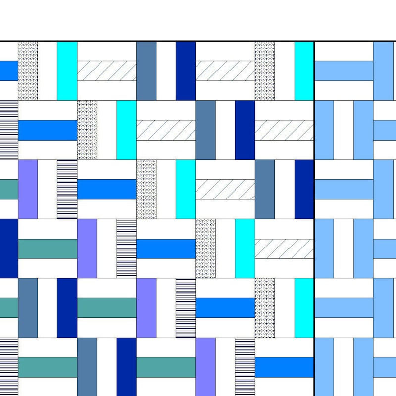 Rail Fence Quilt Pattern - Etsy