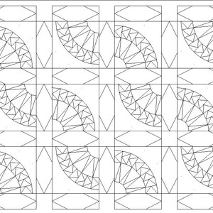 6" New York Beauty Variation, Printable PDF Foundation Paper Piecing ...